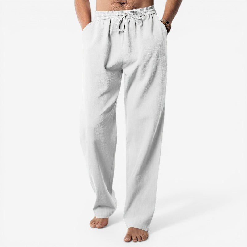 Men's Straight Leg Drawstring Trousers