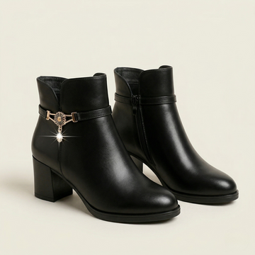 Rosemary | Elegant Insulated Ankle Boots for Winter
