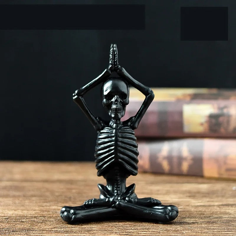 Spooky Skeleton Resin Figurine for Halloween