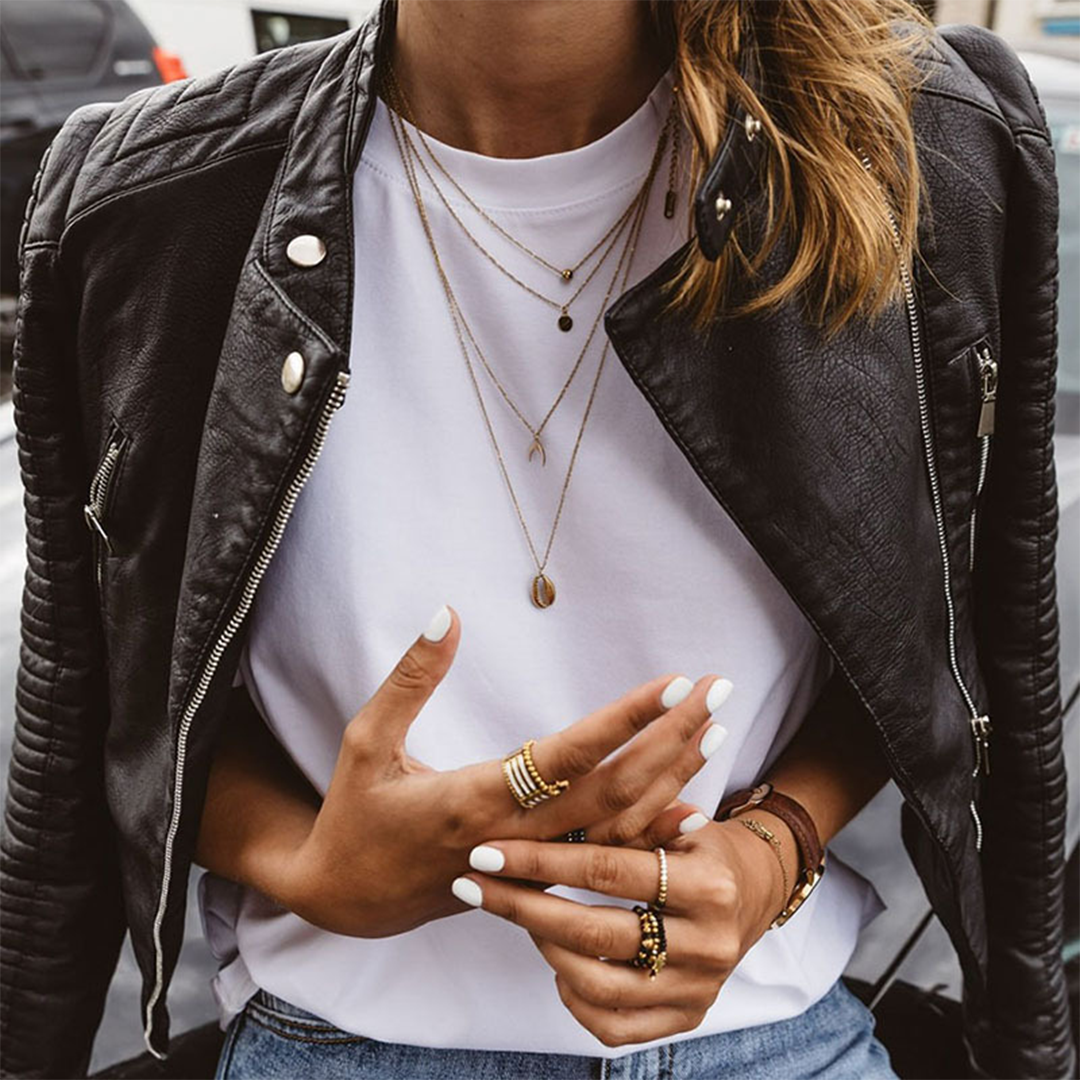 Aveline | Elegant Real Leather Jacket