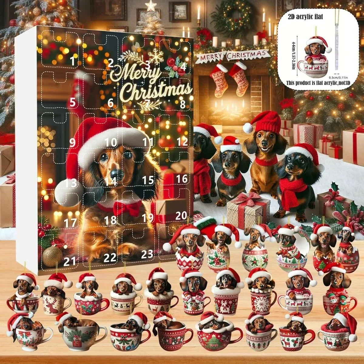 Dachgift - Tacskó témájú adventi naptár 24 kiegészítővel