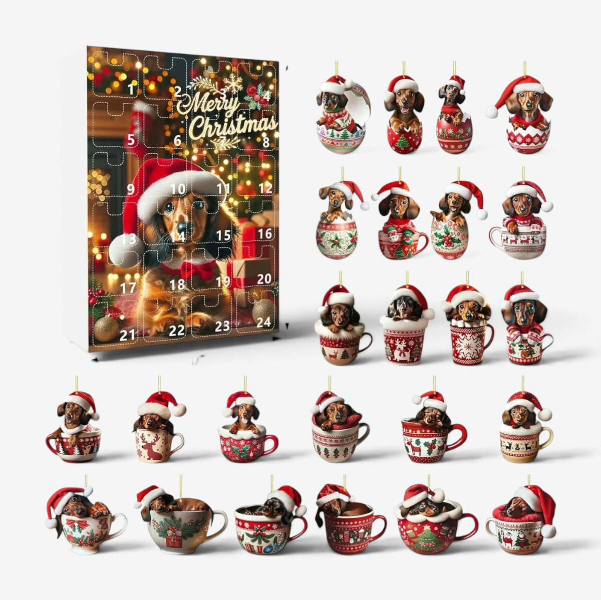 Dachgift - Tacskó témájú adventi naptár 24 kiegészítővel