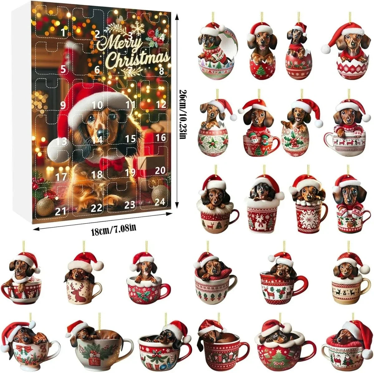 Dachgift - Tacskó témájú adventi naptár 24 kiegészítővel
