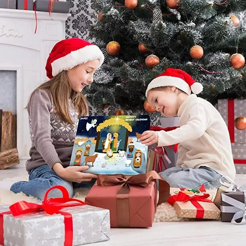 Nativmas - Adventi naptár 24 interaktív betlehemi figurával