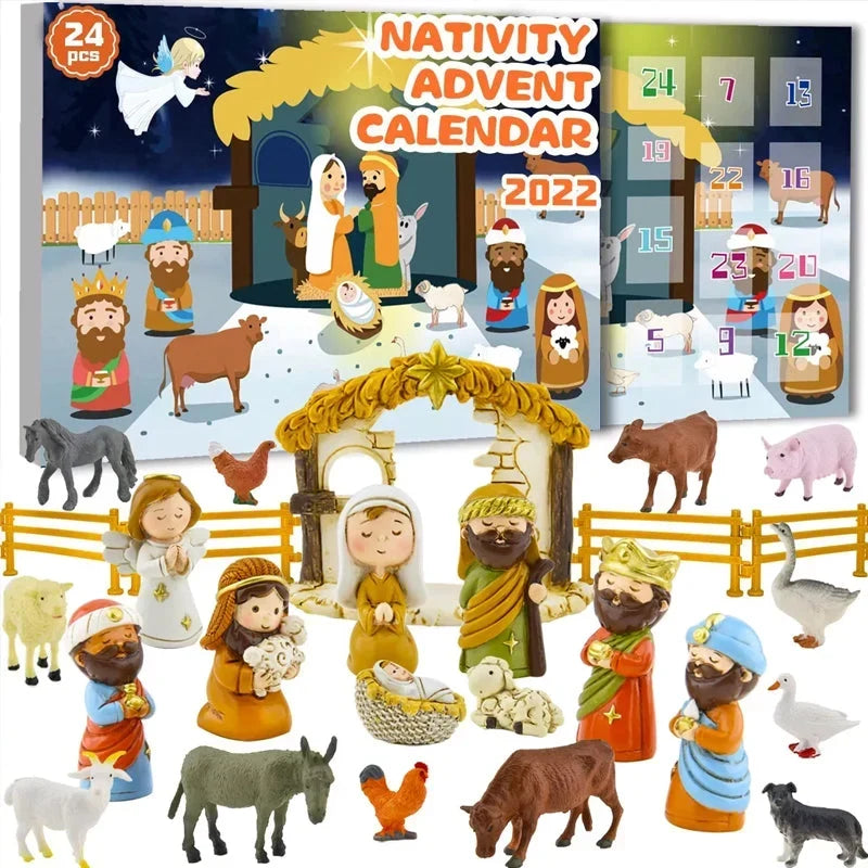Nativmas - Adventi naptár 24 interaktív betlehemi figurával