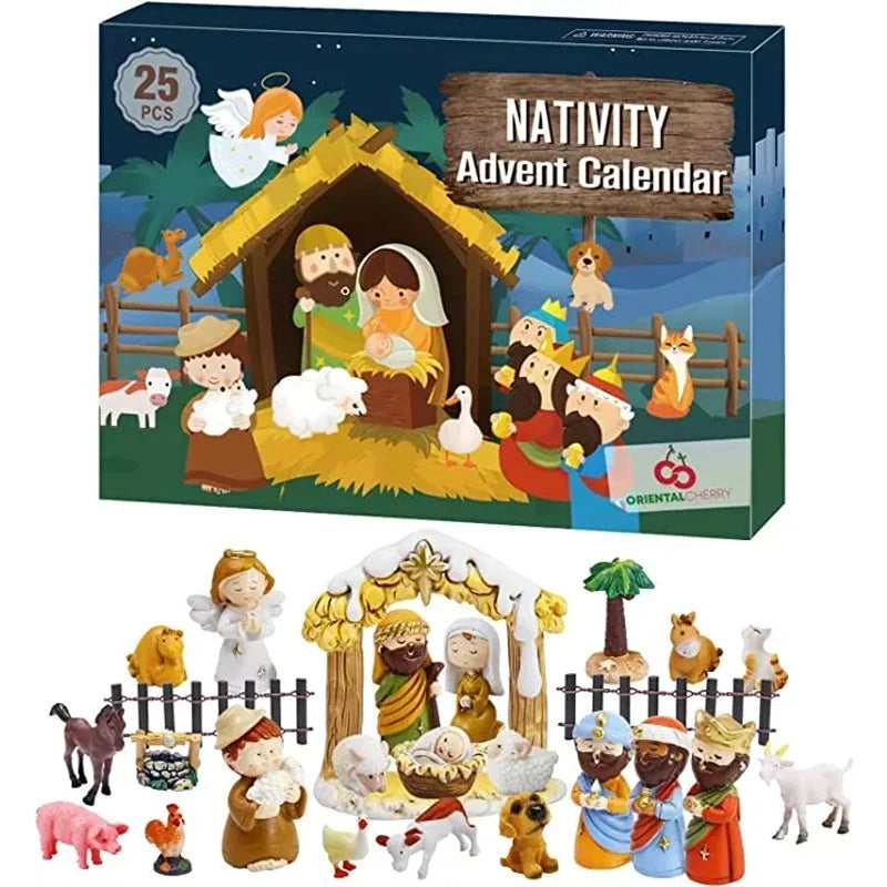 Nativmas - Adventi naptár 24 interaktív betlehemi figurával