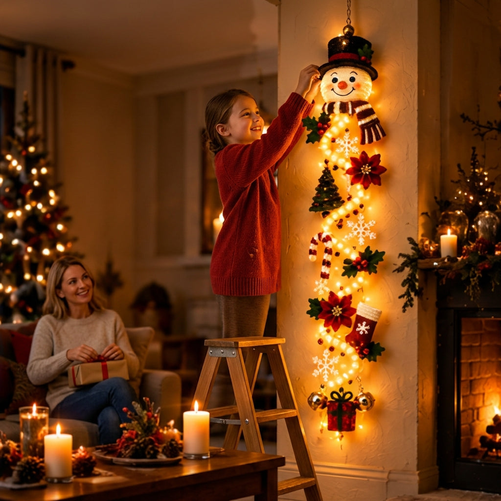 Yulehang - Világító karácsonyi függődísz LED fényekkel