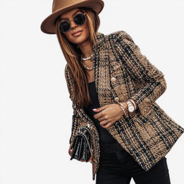 Tailored Button Blazer with Pockets
