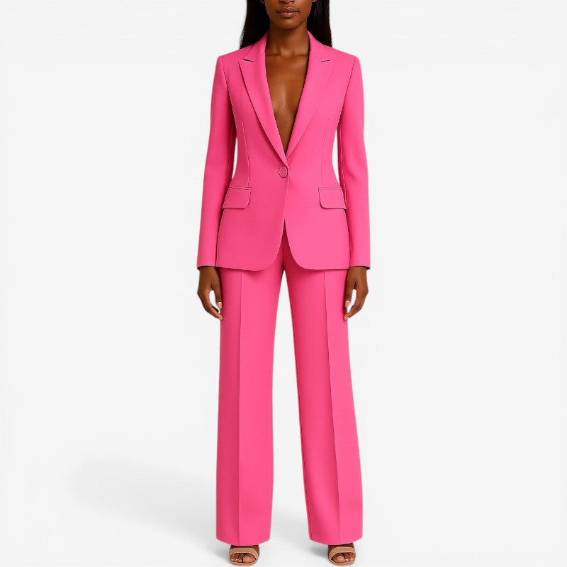 Tailored Blazer and Slim Pants Set