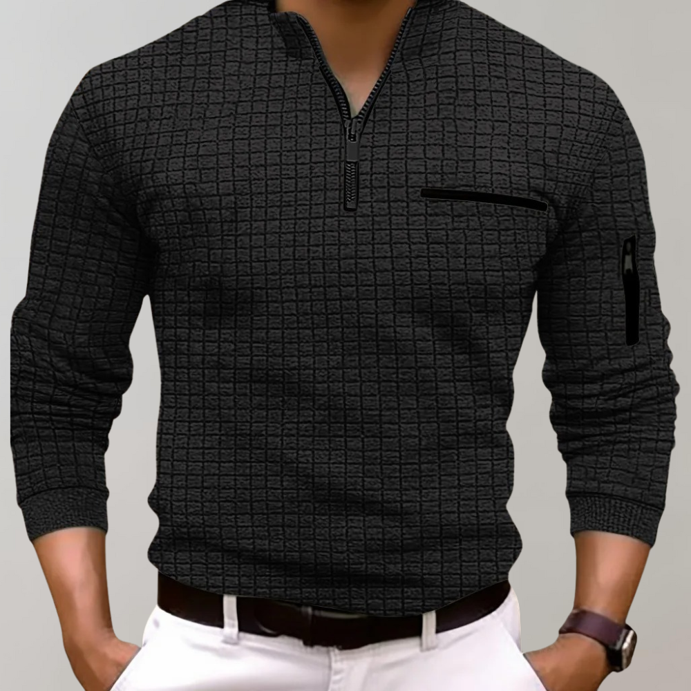 Noah Kvarte-Zip Pullover with adjustable styling
