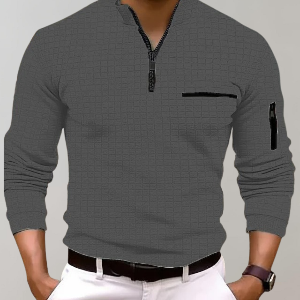 Noah Kvarte-Zip Pullover with adjustable styling