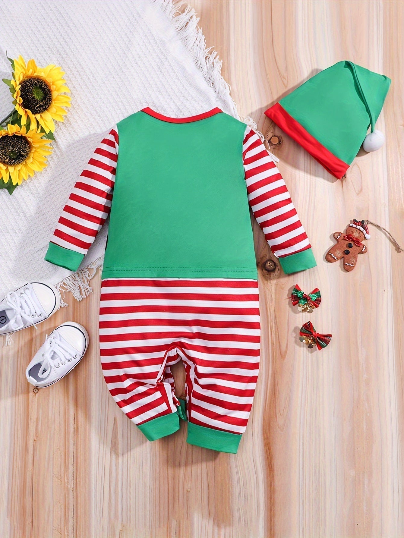 Baby Elf Halloween Romper with Hat