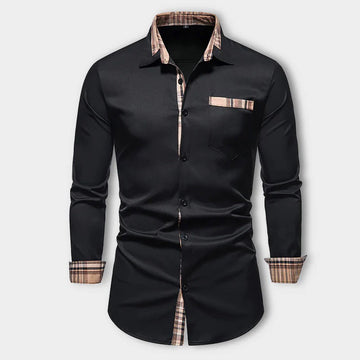 Noah - Casual Long Sleeve Shirt with Buttons and Pockets