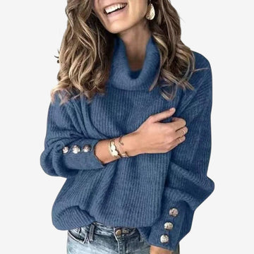 Chic Women's Long Sleeve Turtleneck Sweater