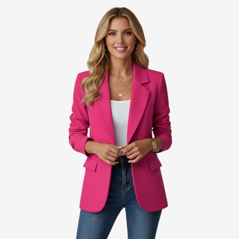 Women’s Stylish Folded Collar Blazer