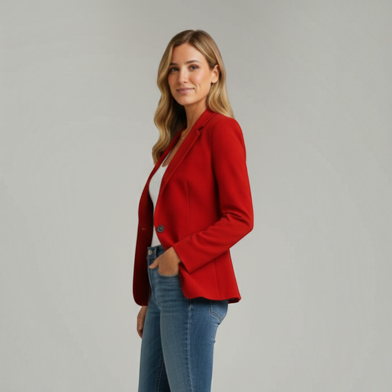 Women’s Stylish Folded Collar Blazer