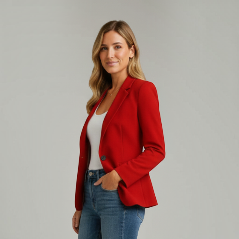 Women’s Stylish Folded Collar Blazer