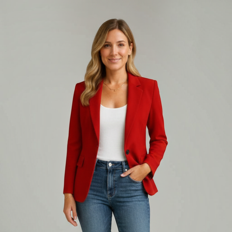 Women’s Stylish Folded Collar Blazer