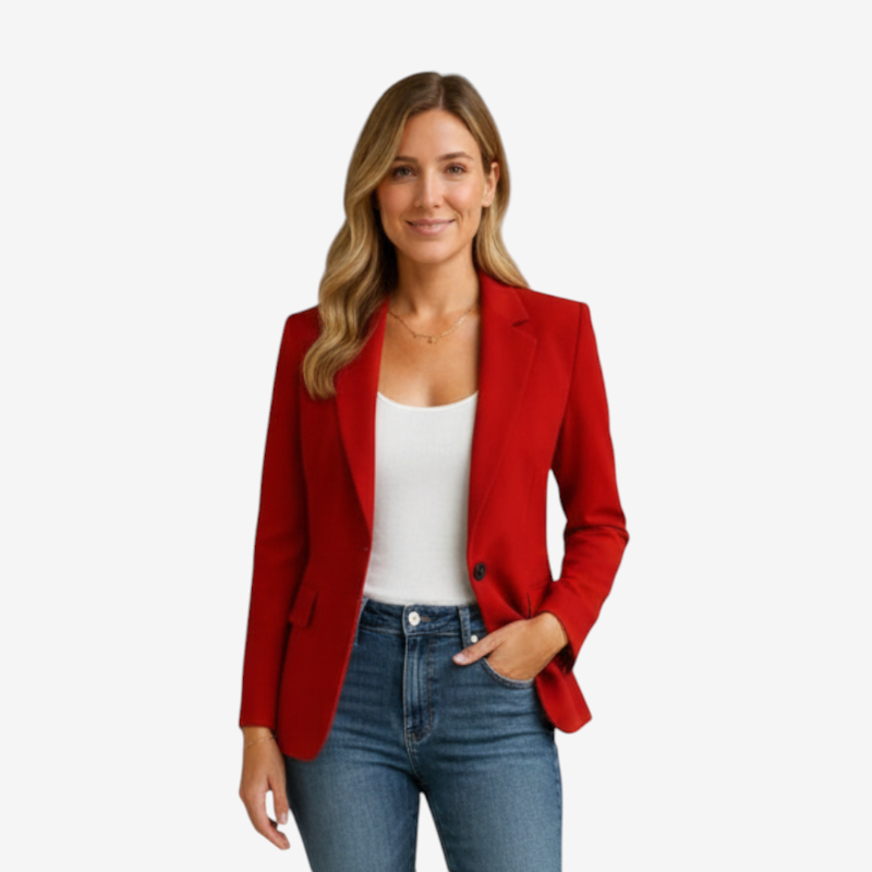 Women’s Stylish Folded Collar Blazer