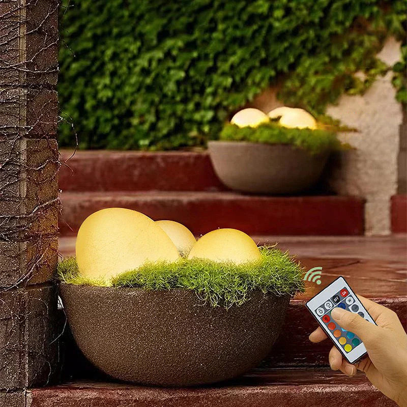 GlowPebble - Solar-Powered Stone Style LED Pathway Lights | Realistic Pebble Design with Soft Ambient Glow | Eco-Friendly Weather-Resistant Lighting for Garden, Walkway, or Patio