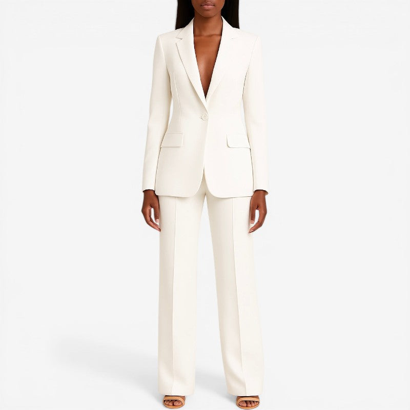Tailored Blazer and Slim Pants Set