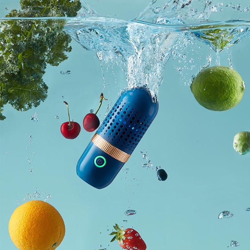 FreshPure - Ultrasonic Fruit and Vegetable Washer High-Frequency Cleaning for Dirt, Pesticides, and Bacteria | Portable, Compact, and Eco-Friendly Design