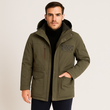 Friedrich | Men's Winter Fleece Jacket with Hood and Zipper