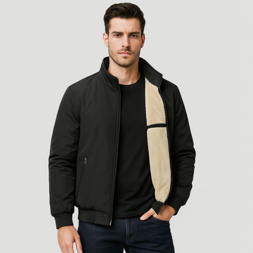 Erik | Warm men's fleece Jacket and stand-up Collar