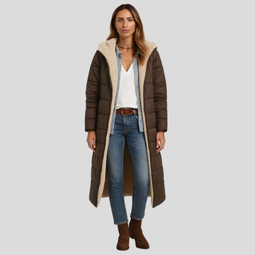 Amara | Women's Packable Winter Coat with Hood and Plush Fabric
