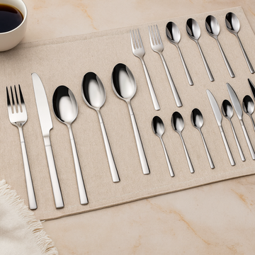 Culina | 24-piece Stainless Steel Dinnerware and Cutlery Set
