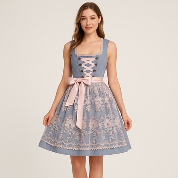 Women's Dirndl Set – Vintage Traditional Costume for Oktoberfest & Folk Festival