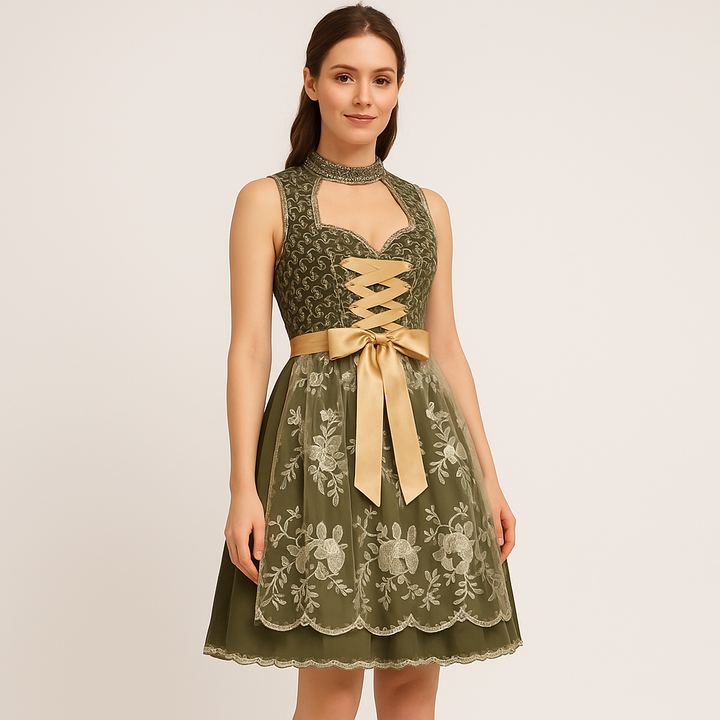 Oktoberfest Women's Dirndl – With Apron