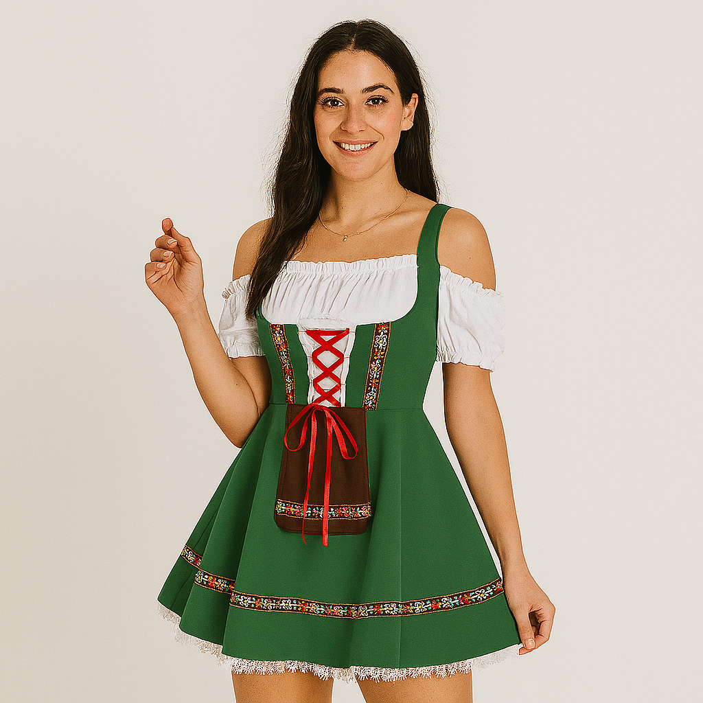 Women's Dirndl Costume – Ideal for Oktoberfest & Theme Parties