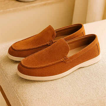 Bruno Classic Suede Loafers – Handmade Men's Slippers