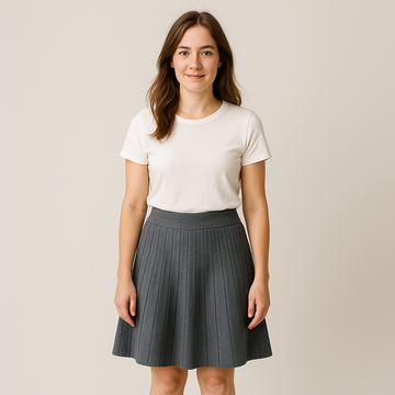 Claire - Effortlessly Elegant A-Line Midi Skirt