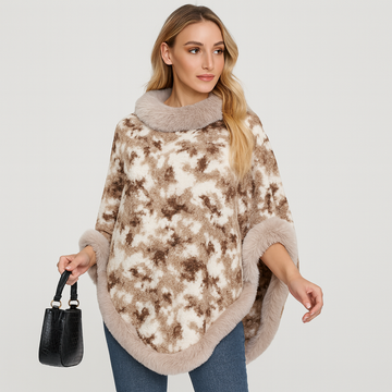 Lucille | Cozy Faux Fur Cloak for Women