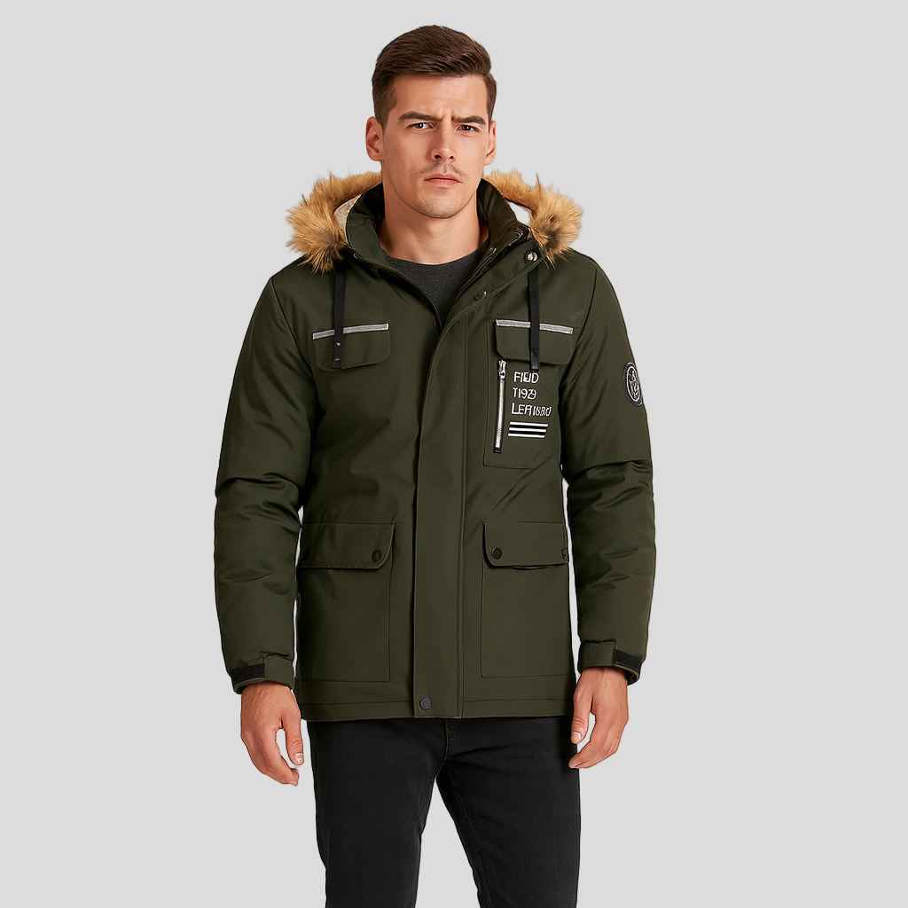Harrison | Waterproof Quilted Jacket with Faux Fur Hoodie