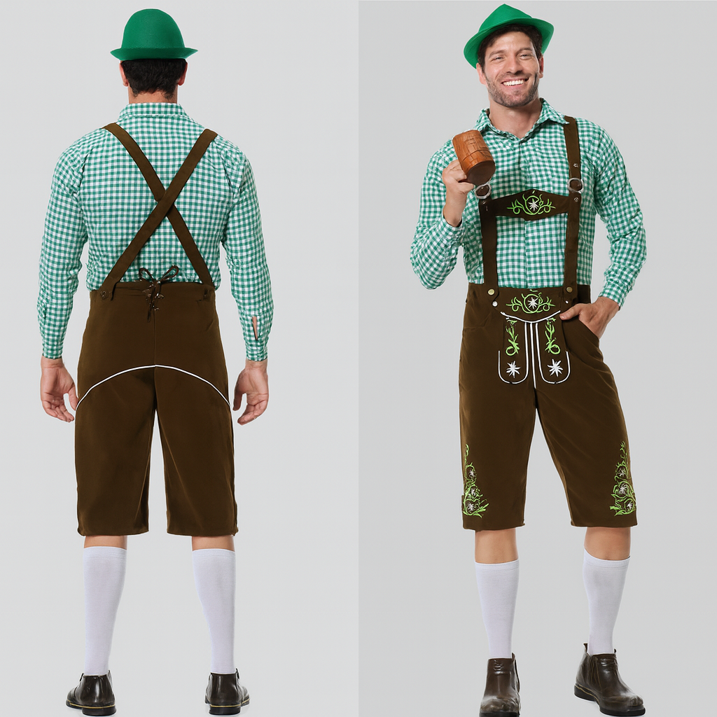 Men's Trousers – Traditional Pants with Suspenders for Oktoberfest Munich