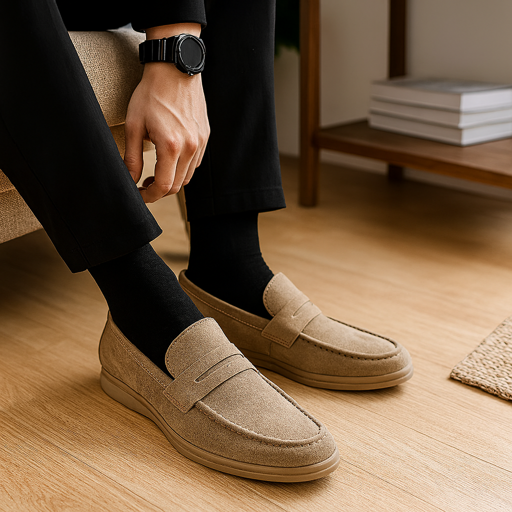Versatile Business Casual Loafers for Men – Stylish and Simple Slip-On Flats