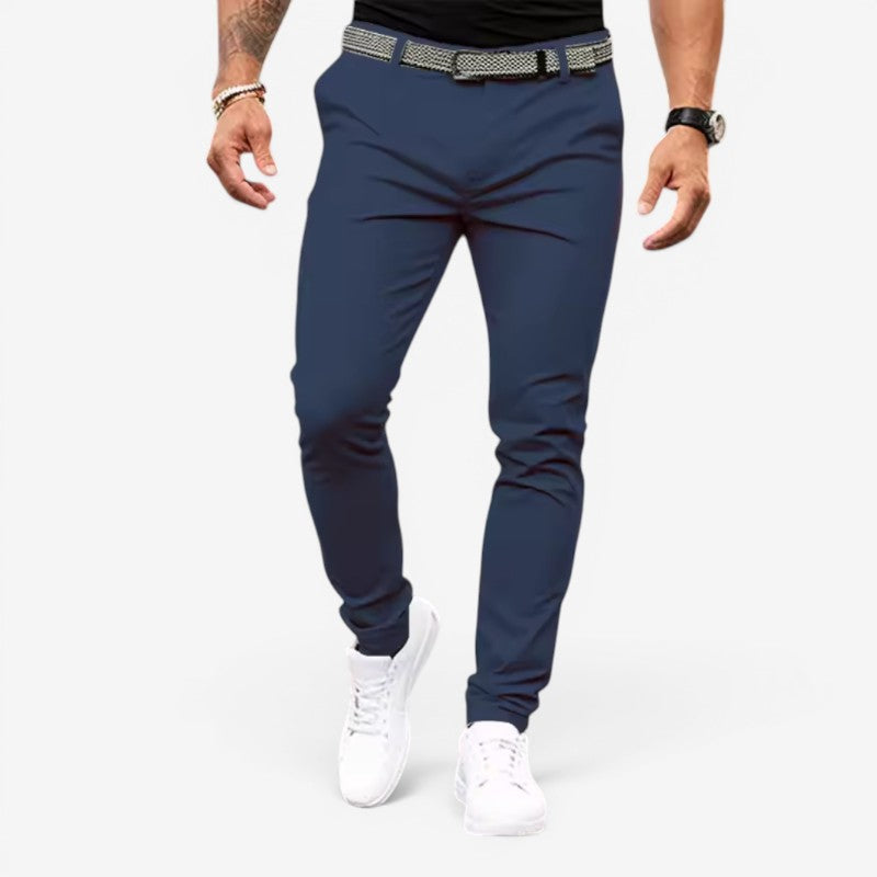 Men's Casual Slim Fit Pants with Pockets