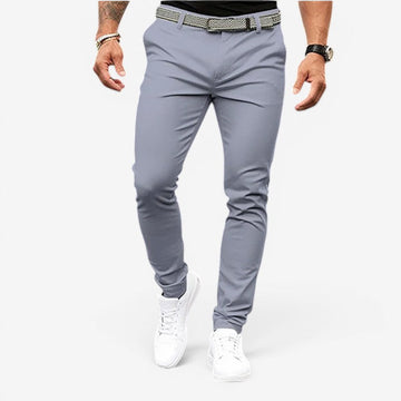 Men's Casual Slim Fit Pants with Pockets