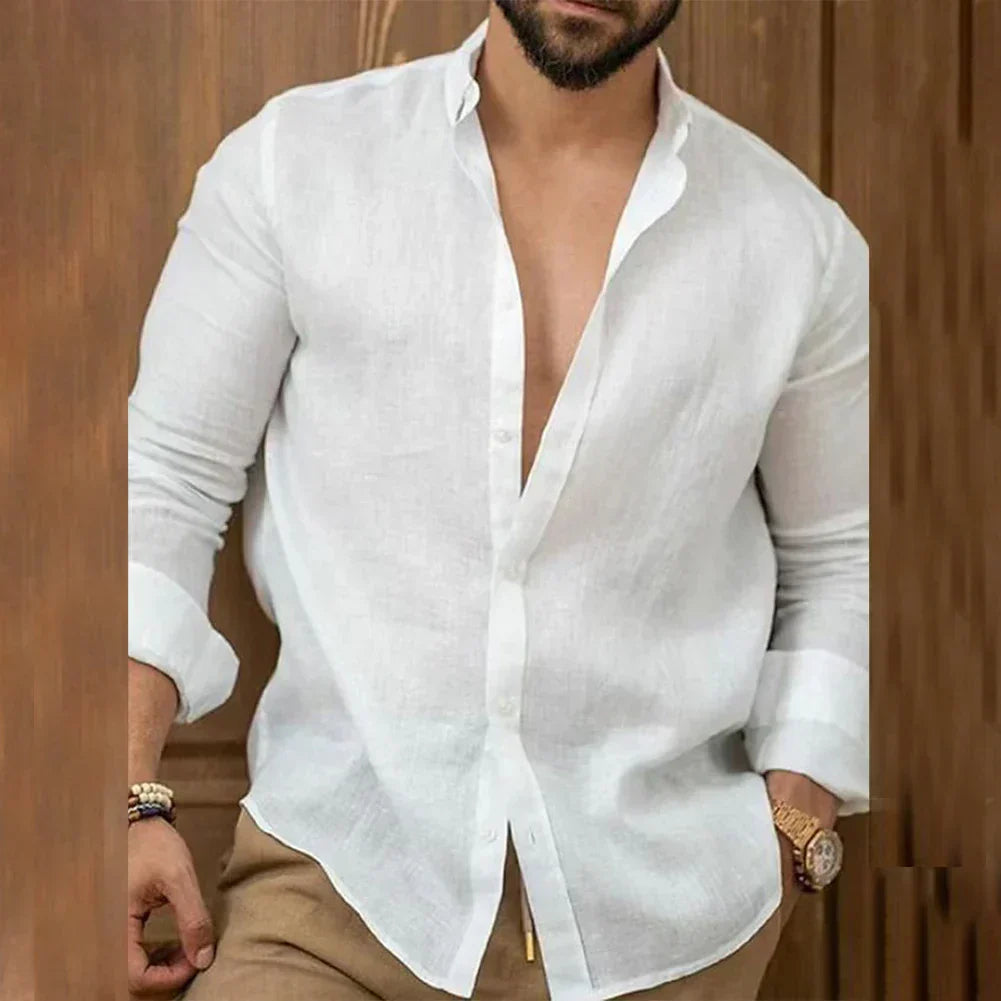 Emil Classic Long Sleeve Shirt with Buttonhole