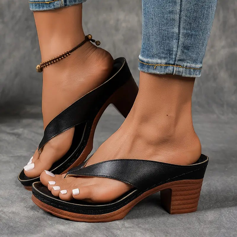 Women’s Stylish Open Toe Thick Heel Sandals
