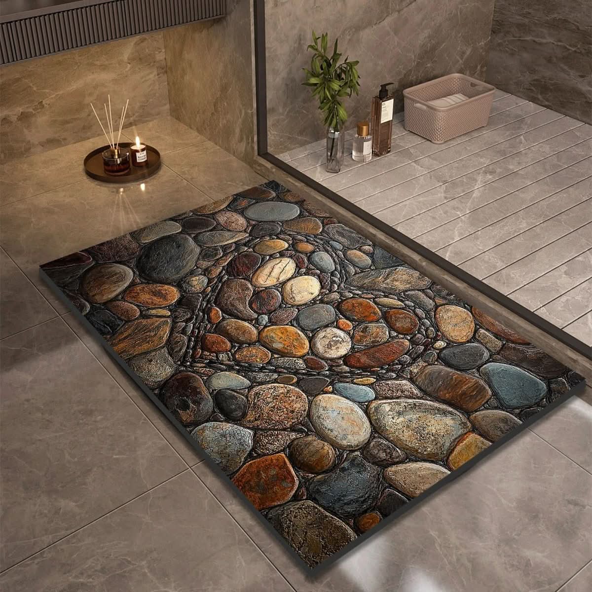 DryStone – Fürdőszobai szőnyeg kovaföld felülettel
