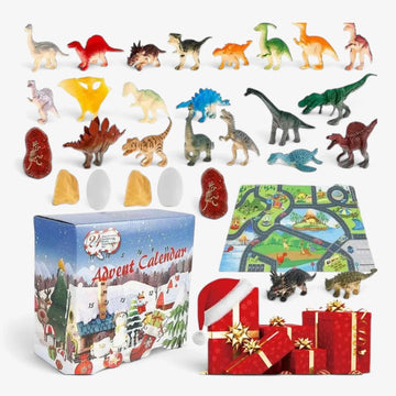 Rexmas - Dinoszaurusz adventi naptár 24 figurával és játszószőnyeggel