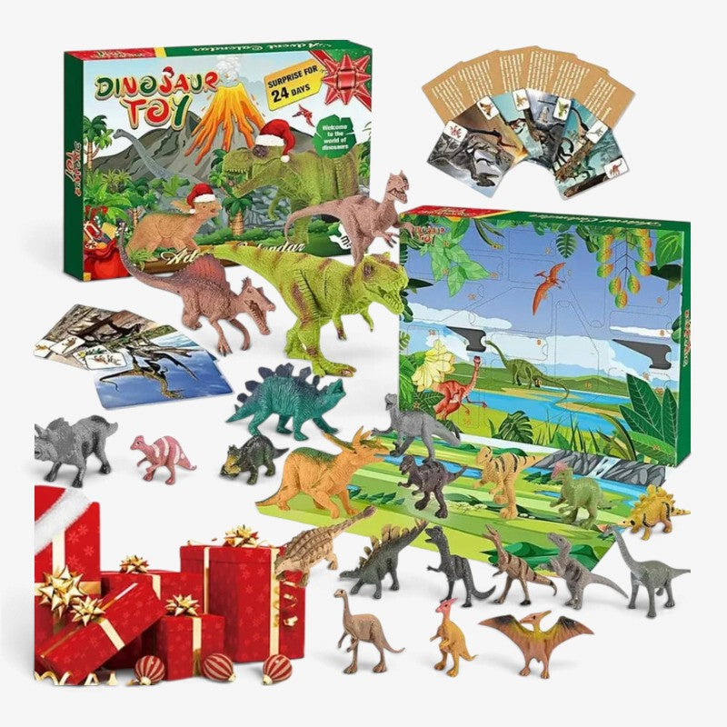 Rexmas - Dinoszaurusz adventi naptár 24 figurával és játszószőnyeggel