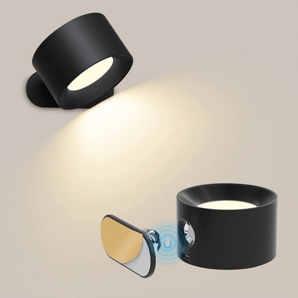 Wireless Wall Lamp - Tool-Free Stick-On Installation & Portable Use | Bright Energy-Saving LED Light | Modern Accent for Bedroom, Hallway or Night Lamp