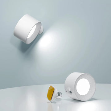 Wireless Wall Lamp - Tool-Free Stick-On Installation & Portable Use | Bright Energy-Saving LED Light | Modern Accent for Bedroom, Hallway or Night Lamp
