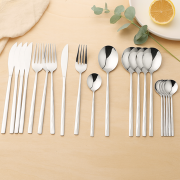 Edric | 24-Piece Stainless Steel Tableware Set