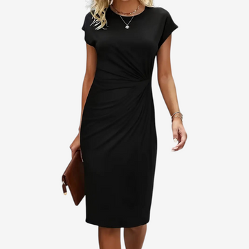 Women's Twist Waist Midi Bodycon Dress
